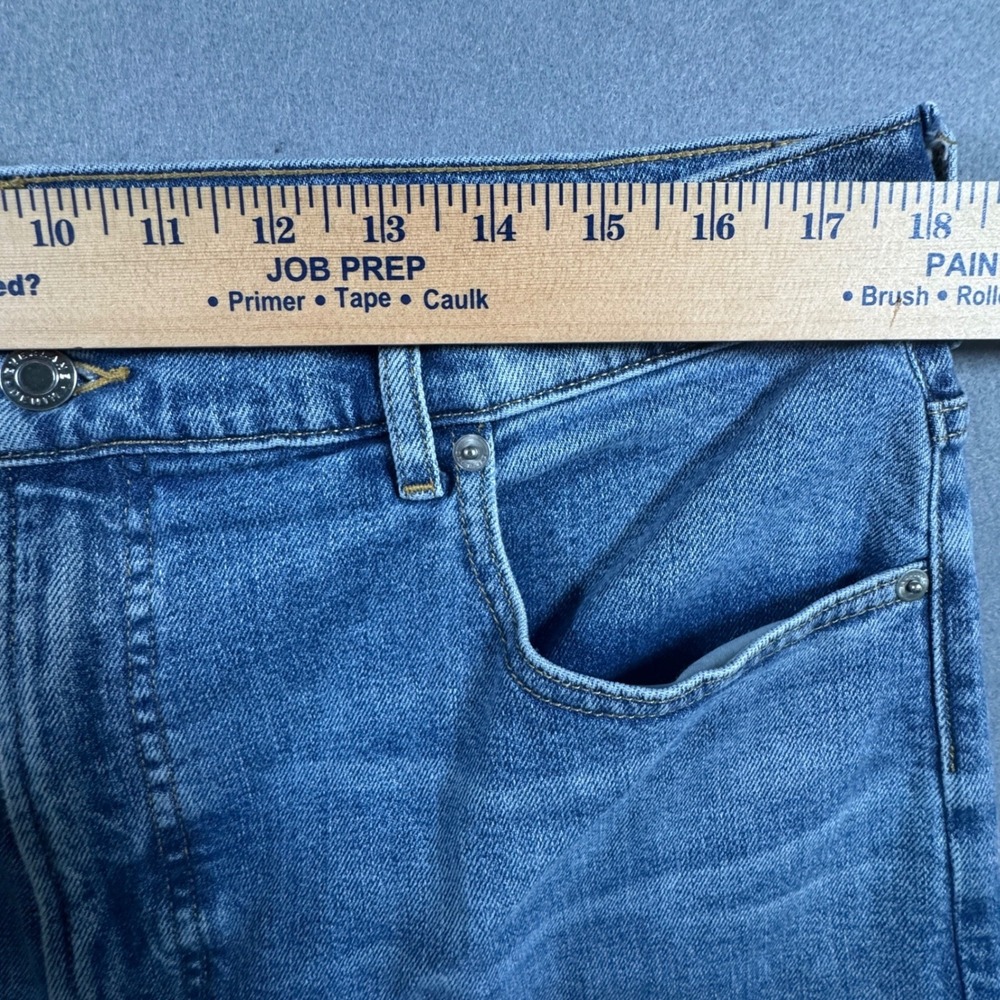 Everlane The Way-High Sailor Jean Women 33R Blue Wide Leg High Rise Denim 36x29 - Picture 5 of 9